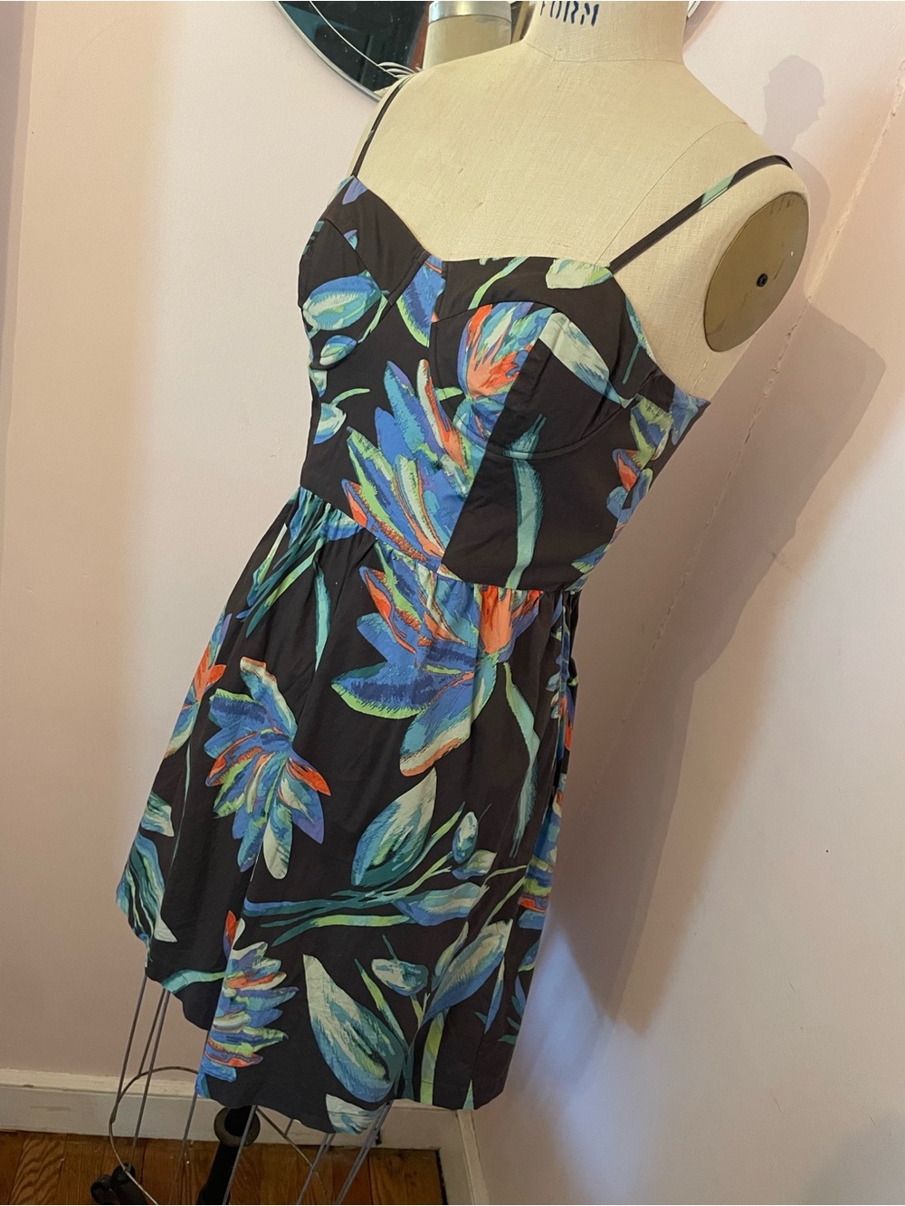 LC Lauren Conrad Floral Bustier Sundress